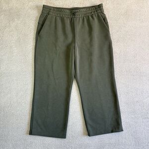 Lululemon Softstreme High Rise Lounge Leg Pant Sage Green SZ 12 Cozy Cropped
